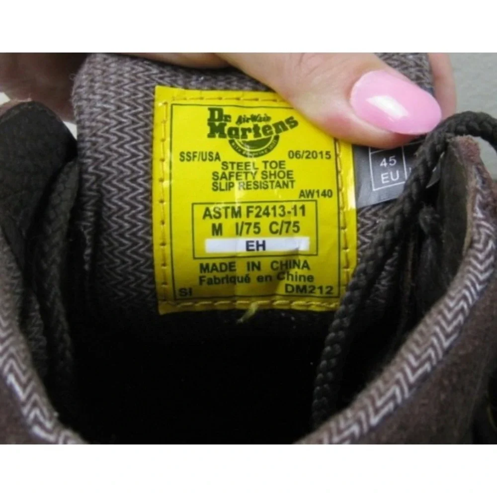 Dr Martens Industrial Work Boot Steel Toe Safety Men's (11) ASTM F2413-11 DM212